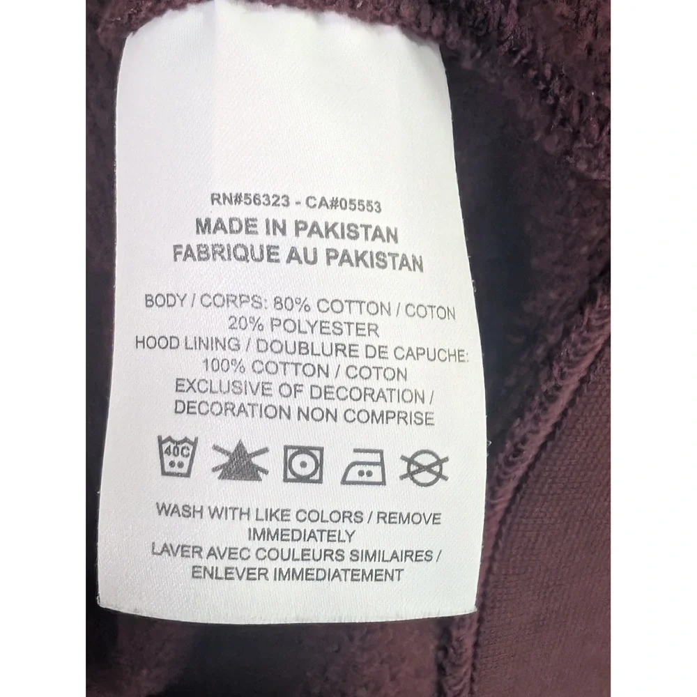 Nike‎ Hoodie Mens L Burgundy Maroon Pullover Swoosh Athleisure
